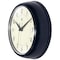 Infinity Instruments Retro Round Navy Blue - 9.5in Retro Metal Wall Clock 10940NB - alternate 7